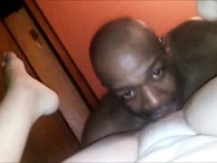 Wife Gets her Pussy Eaten Out by a Black Guy