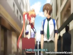 Hot hentai school girl masturbation in public