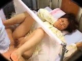 Asian patient gets woken up so the doctor can toy and fuck