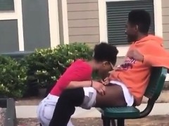 Thot Sucking On Up Two Niggas In Park Area Two