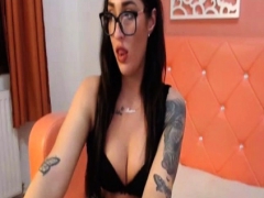 Pretty Hot Asian Tranny Strip and Stroke her Cock