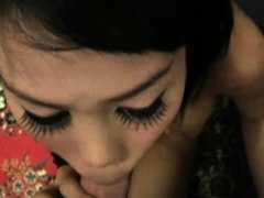 Postop Ladyboy Wawa Gives Blowjob