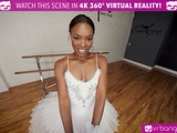 VR BANGERS Ebony Ballerina gets her pussy stretched