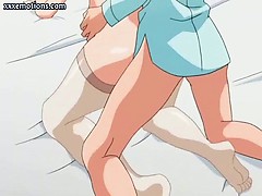 Anime nurse chick gets jizz