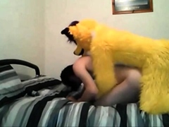 Skinny Twink Fucked By Mascot