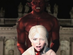 Horny Satan Fucks 3D Girl!