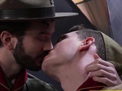 Two hot gay scout boys having sex in tent!