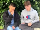 Outdoor amateur cock eating gays do the nasty