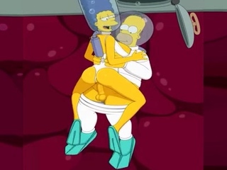 The Simpsons - Marge and Homer fuck under the sea