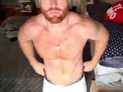 Ginger Hunk Seth Forena Bed Jerks his Cock Until He Cums