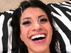 Sexy Latina Soffie Loves Cum Facial From Her Boyfriend